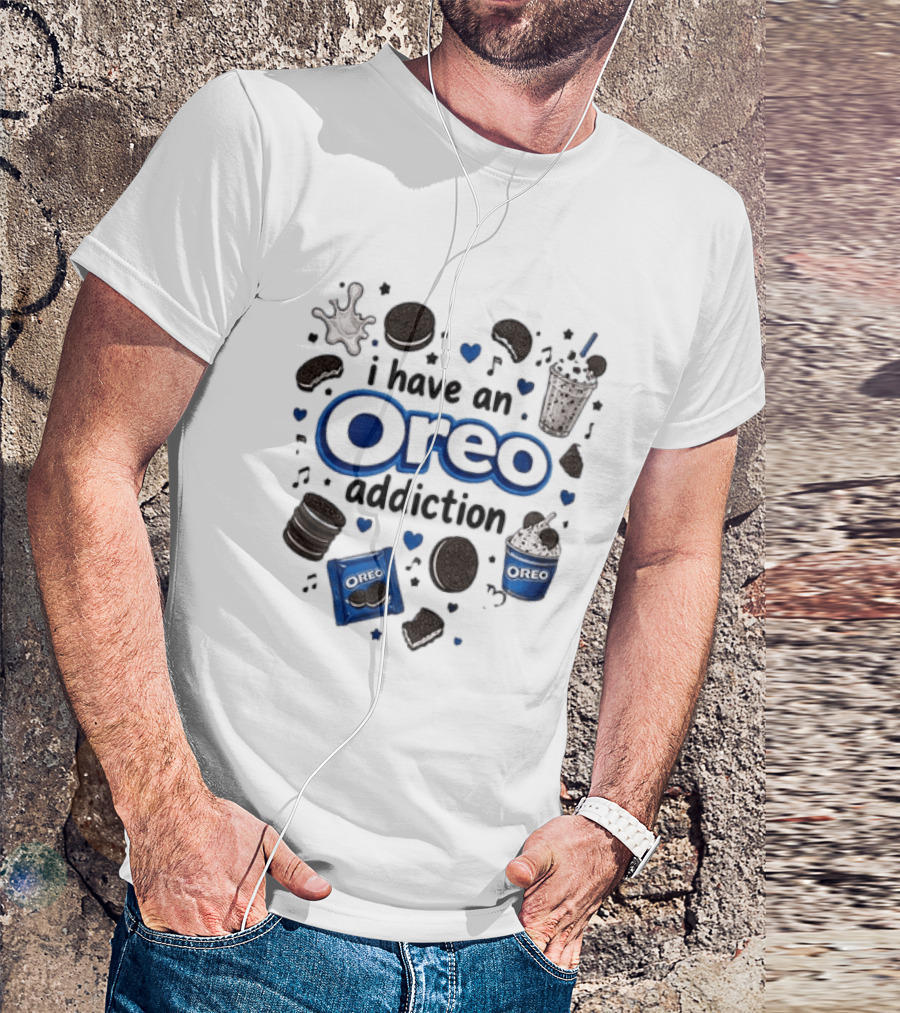 I Have An Oreo Addiction Cookies Milkshake Love T-Shirt