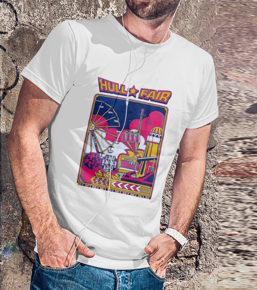 Hull Fair Patties Carnival Ferris Wheel And Helter Skelter Fun Attractions T-Shirt
