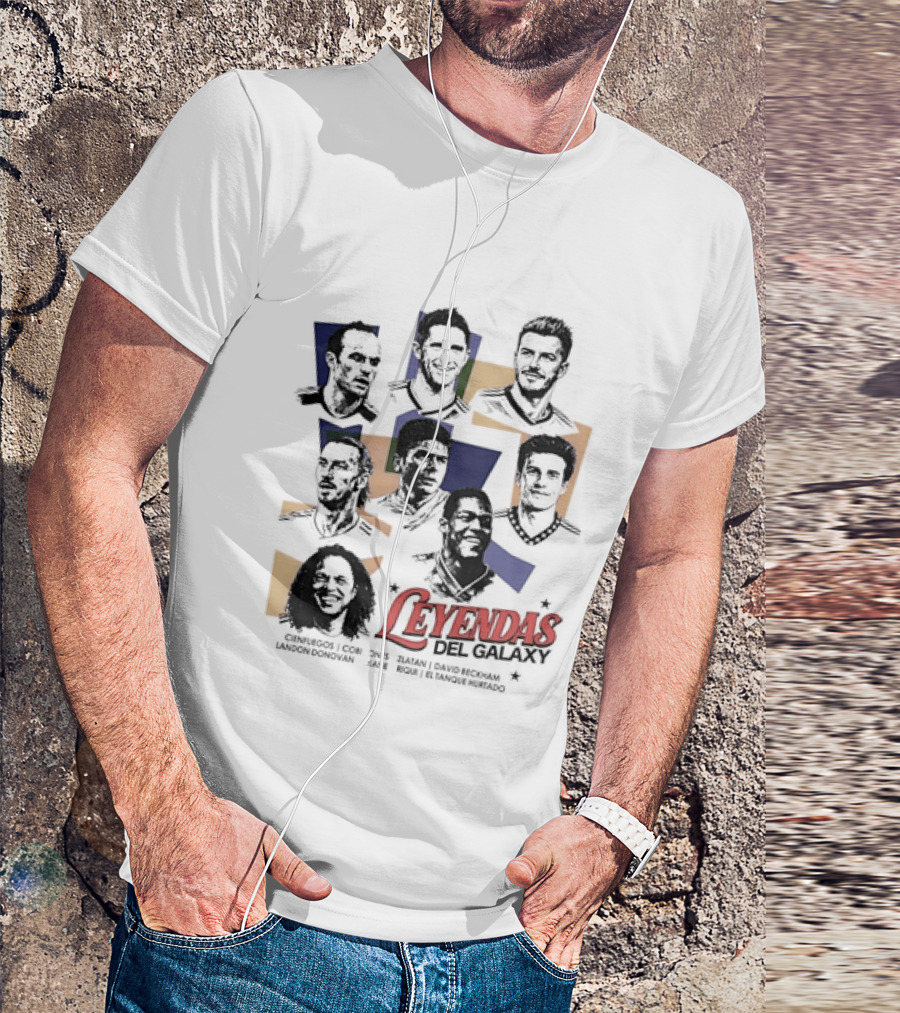 Leyendas Del Galaxy Celebrating Iconic LA Galaxy Figures T-Shirt