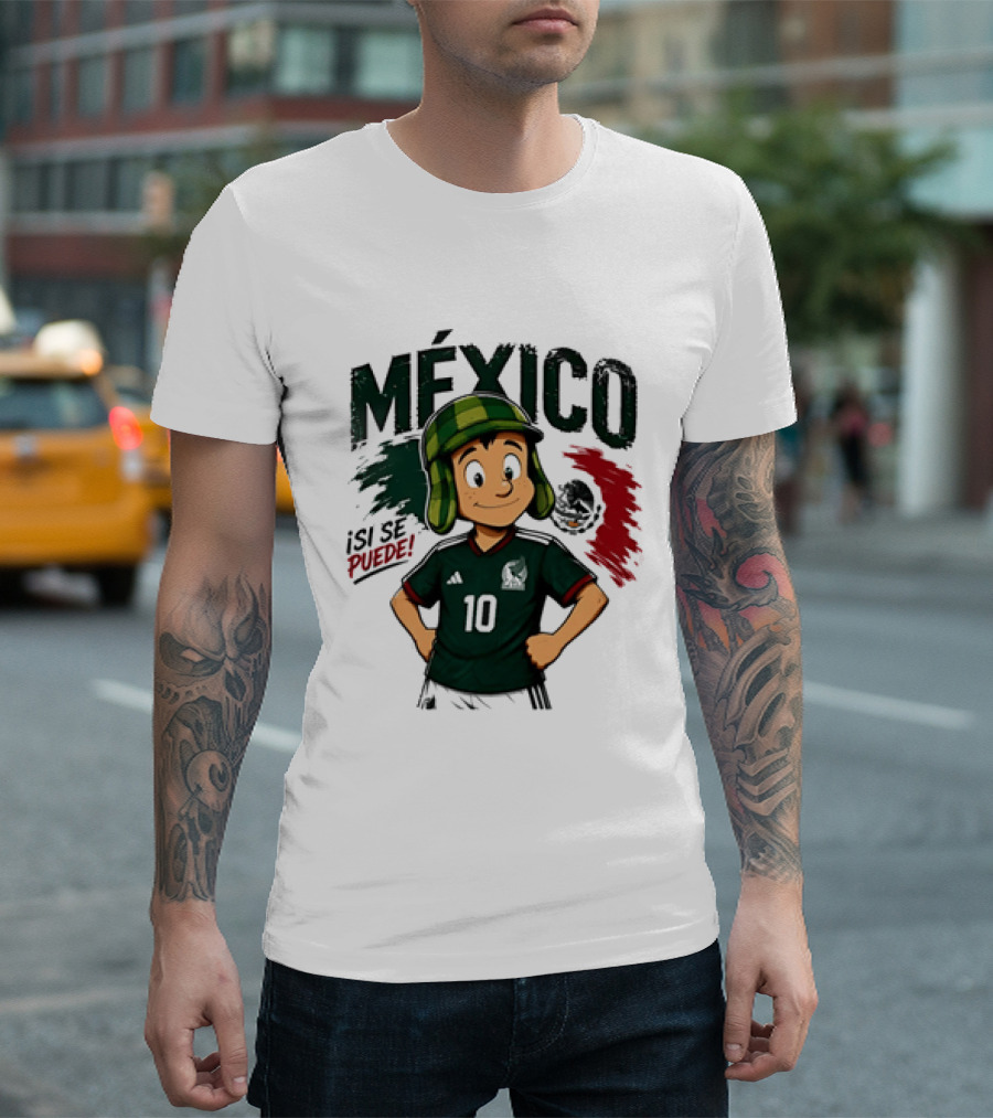México El Chavo Del Ocho Isi Se Puede Football Soccer Jersey 10 T-Shirt