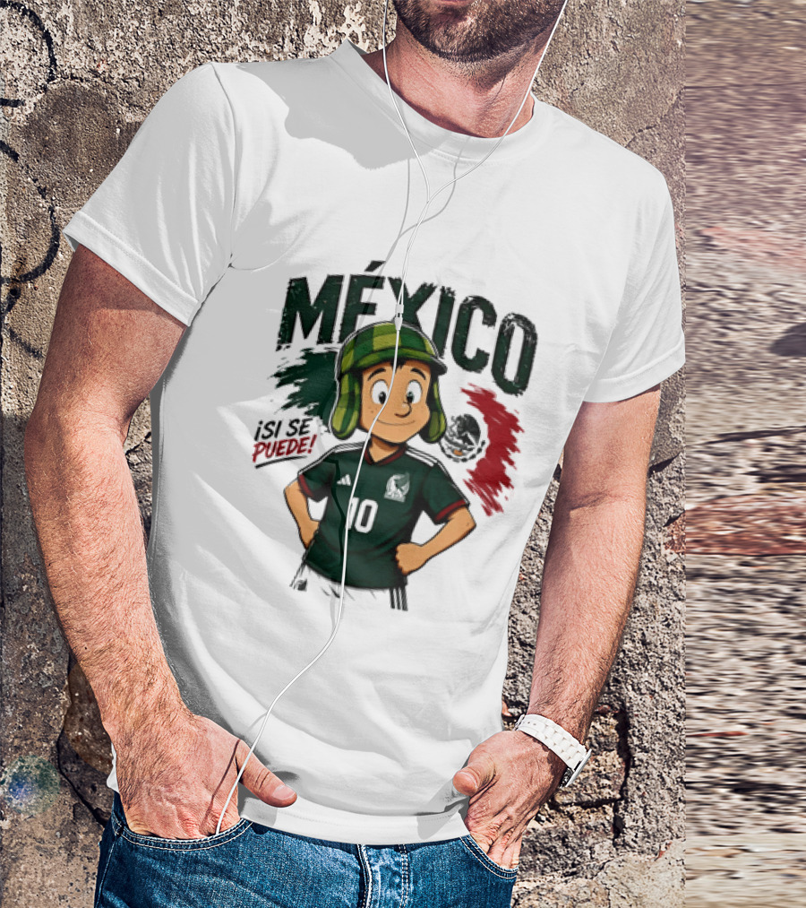 México El Chavo Del Ocho Isi Se Puede Football Soccer Jersey 10 T-Shirt