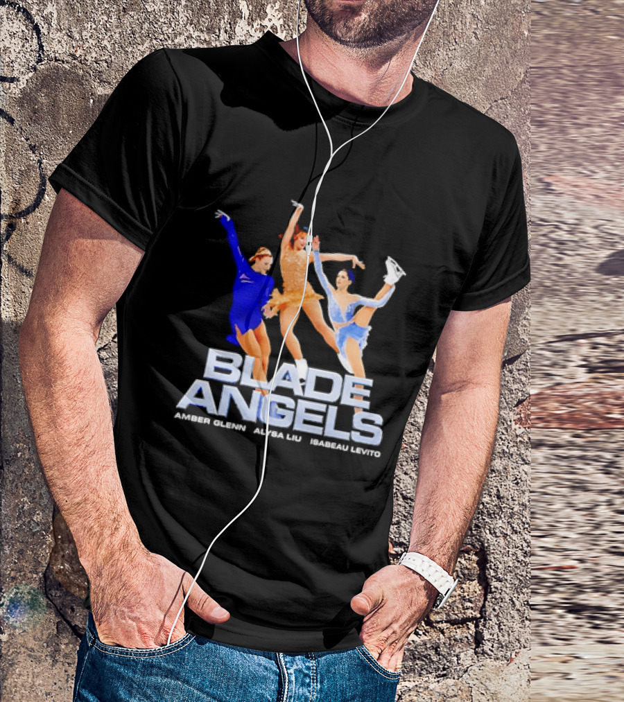 Blade Angels Amber Glenn Alysa Liu Isabeau Levito Team USA Figure Skating T-Shirt