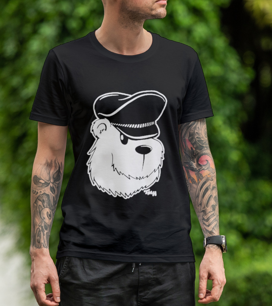 Bear With Police Officer Hat T-Shirt