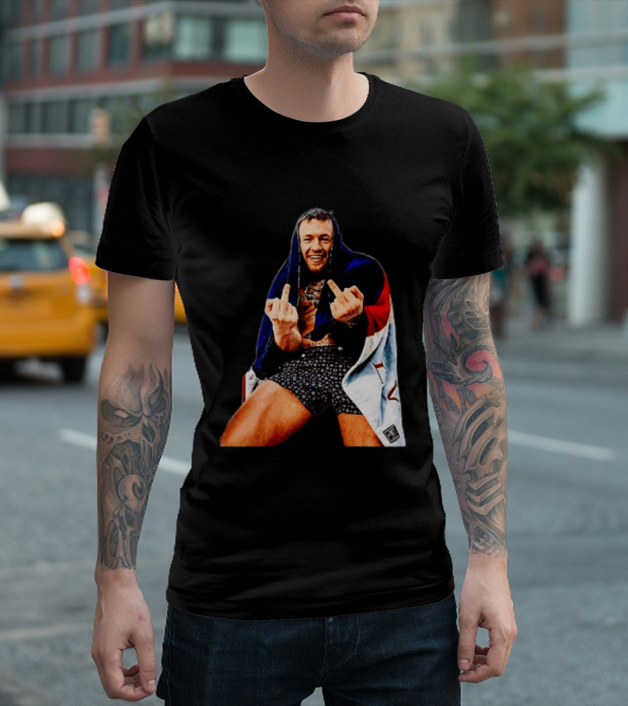 Conor McGregor The Notorious UFC MMA Middle Fingers T-Shirt