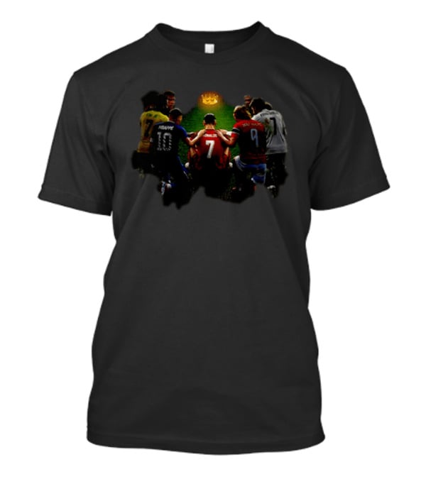 Cristiano Ronaldo Hated By Many Admired By More Mbappe Haaland Vini Jr Kvaratskhelia T-Shirt