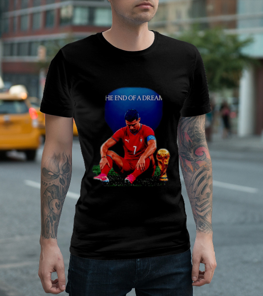 Cristiano Ronaldo The End Of A Dream Portugal No 7 World Cup Moment T-Shirt