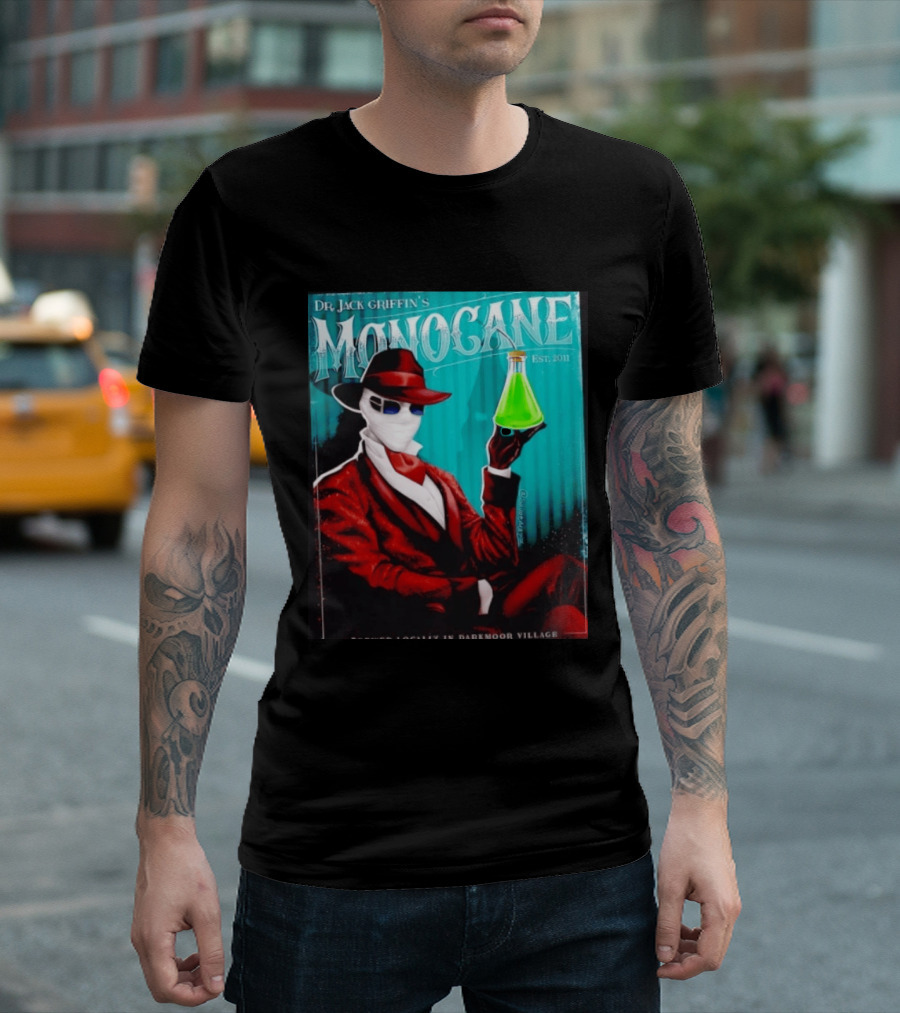 Dr Jack Griffin's Monocane Est 2011 Invisible Man T-Shirt