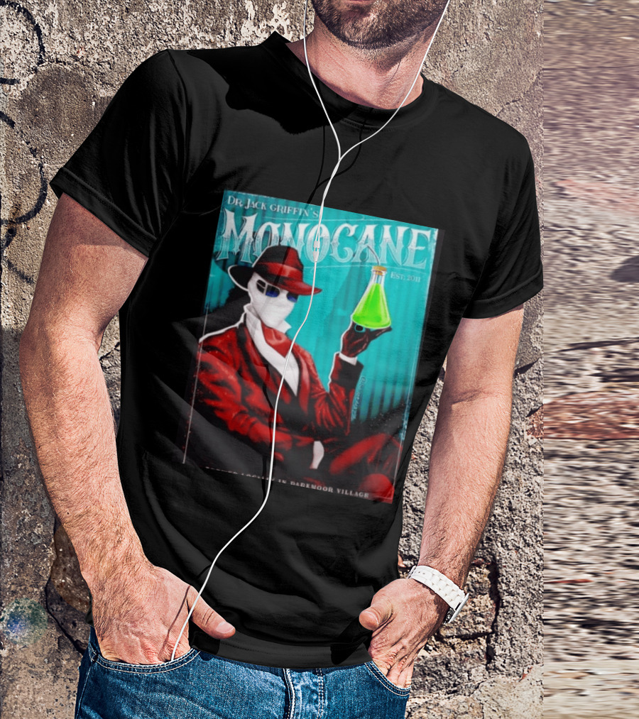 Dr Jack Griffin's Monocane Est 2011 Invisible Man T-Shirt