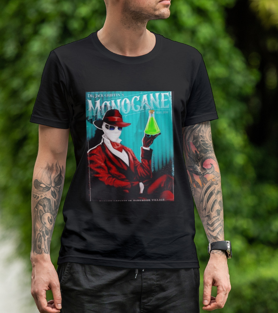 Dr Jack Griffin's Monocane Est 2011 Invisible Man T-Shirt