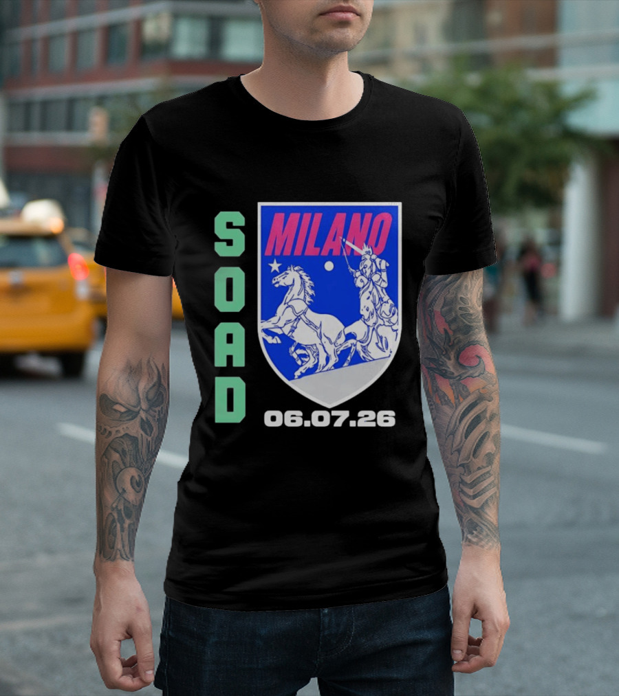 SOAD Milano 06.07.26 System Of A Down Concert T-Shirt