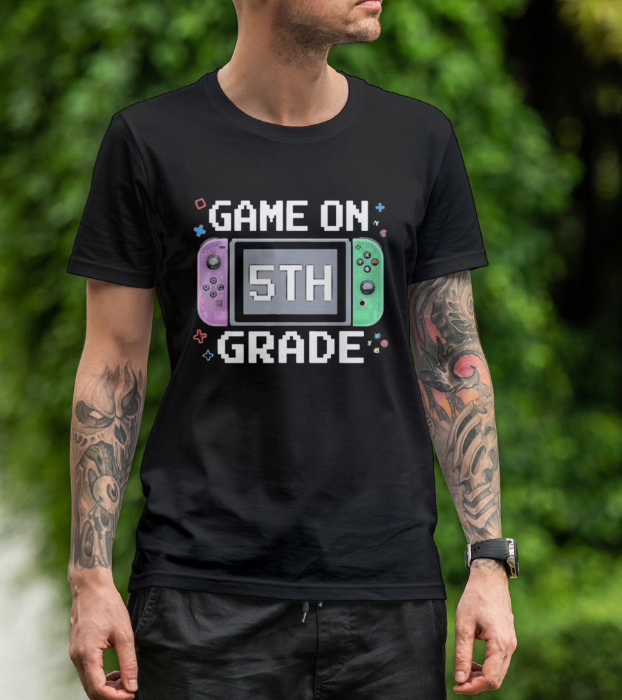 Game On 5th Grade Gaming Console 5th T-Shirt