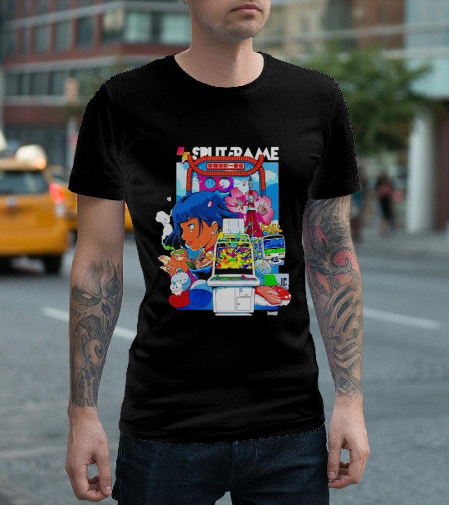 Tokyo Ramen Arcade Splitframe Kabukicho Ichibangai 100 IC Japanese T-Shirt