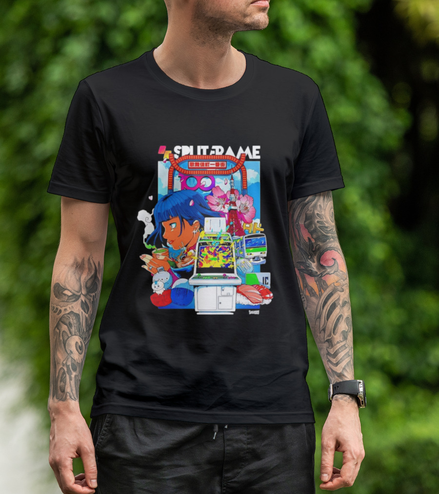 Tokyo Ramen Arcade Splitframe Kabukicho Ichibangai 100 IC Japanese T-Shirt