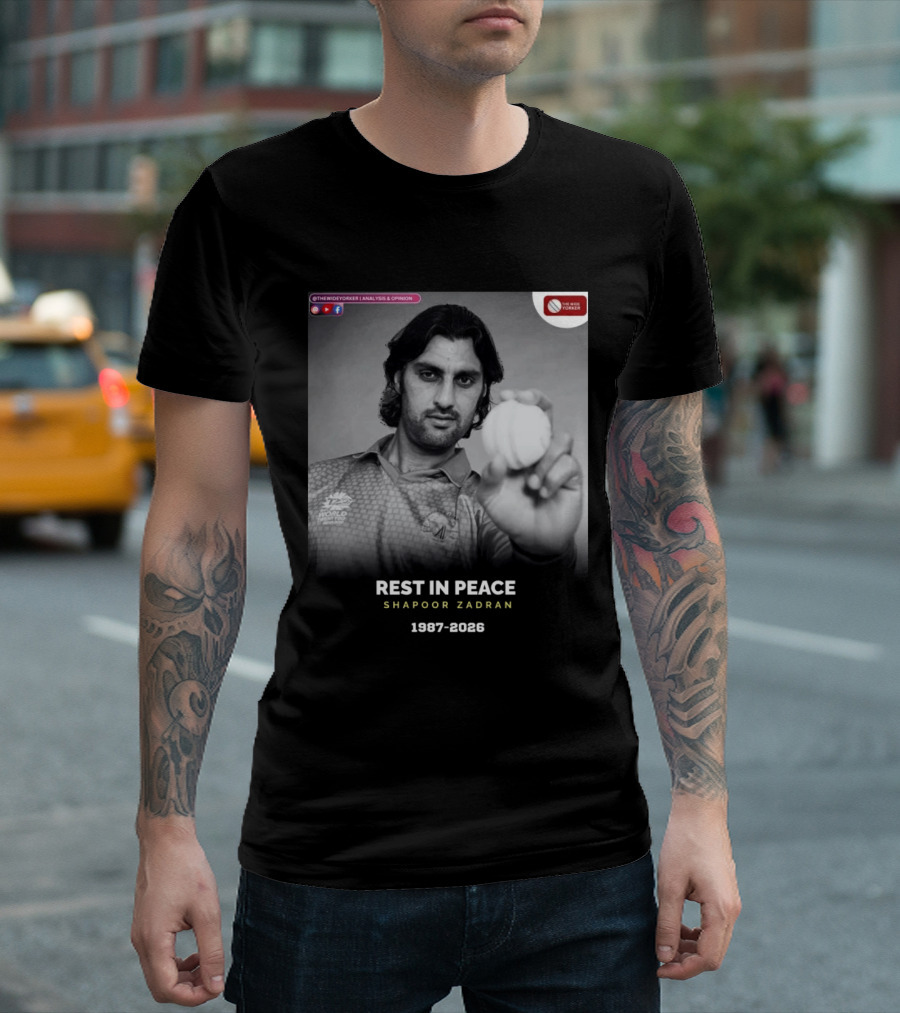 Rest In Peace Shapoor Zadran 1987 2026 T20 World Cup T-Shirt