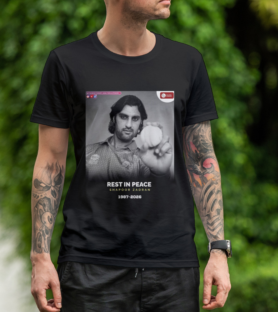 Rest In Peace Shapoor Zadran 1987 2026 T20 World Cup T-Shirt