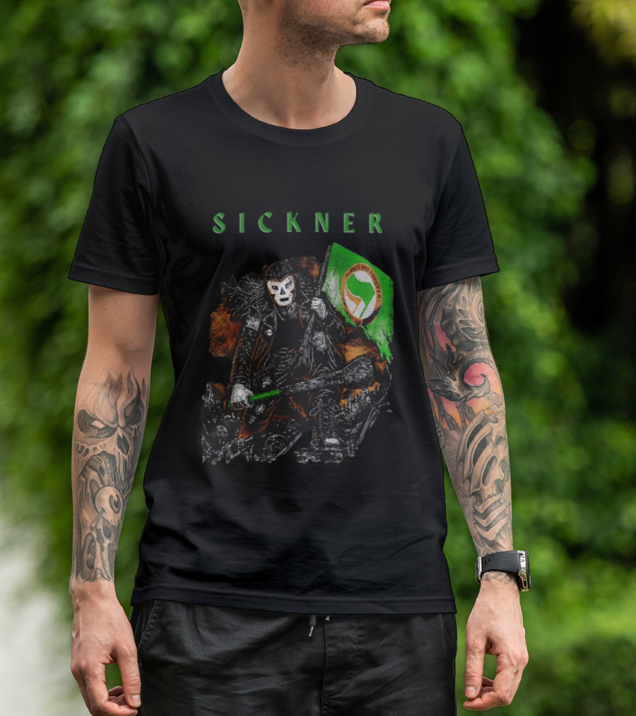 Sickner Mask Warrior Always And Forever Antifascist Hurling Stick T-Shirt