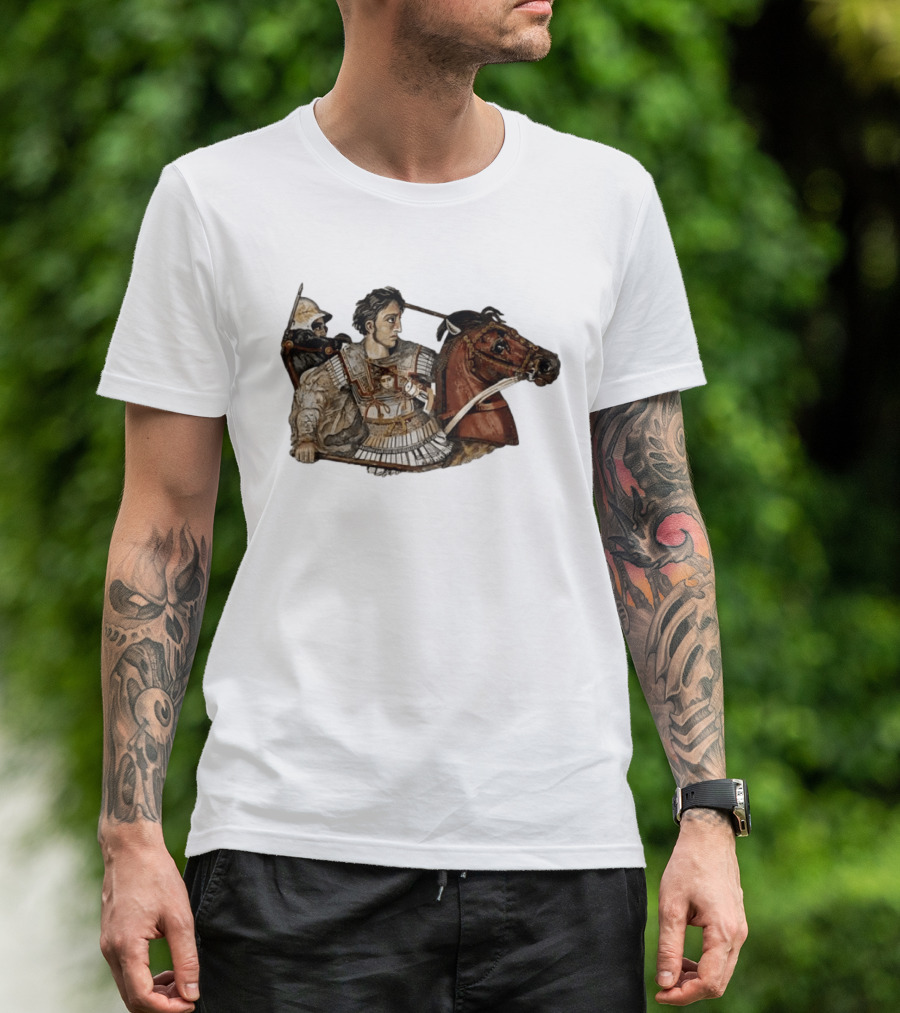 Alexander The Great Battle Of Issus Mosaic Iconic Historical Scene T-Shirt