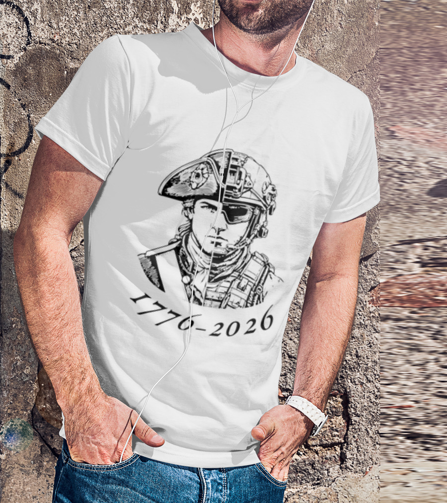 1776 2026 American Patriot Soldier Evolution Of Liberty T-Shirt