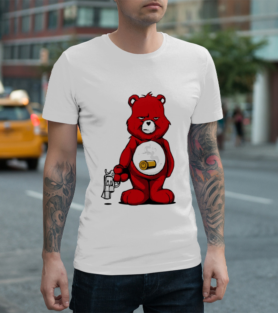 Bang Bear Revolver And Bullet Grunt T-Shirt