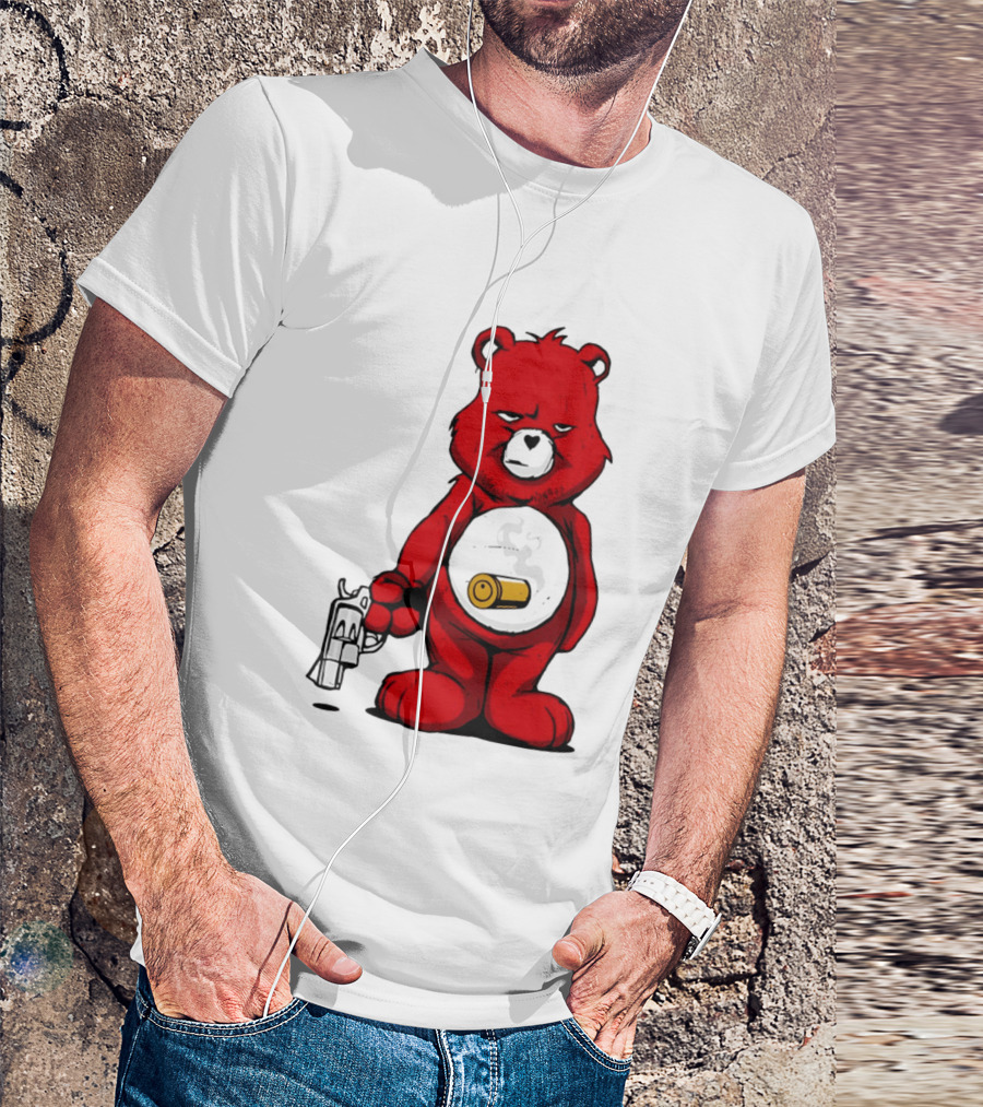 Bang Bear Revolver And Bullet Grunt T-Shirt