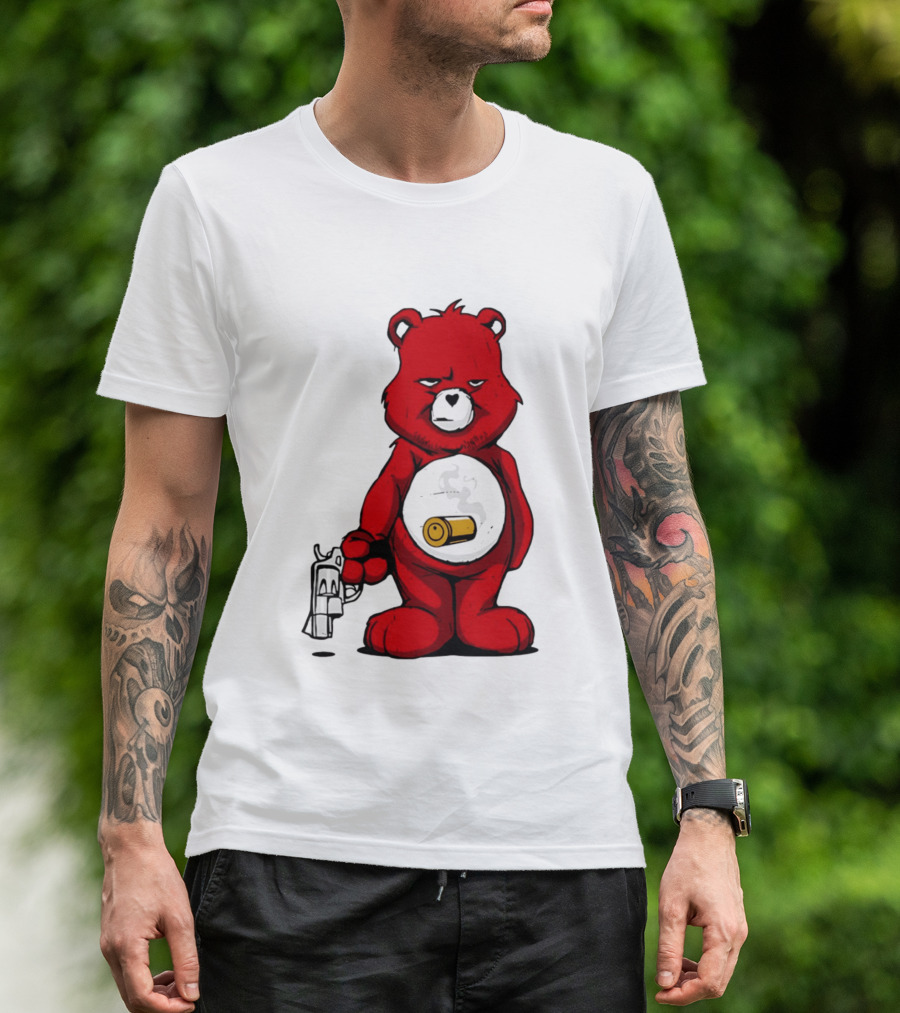 Bang Bear Revolver And Bullet Grunt T-Shirt