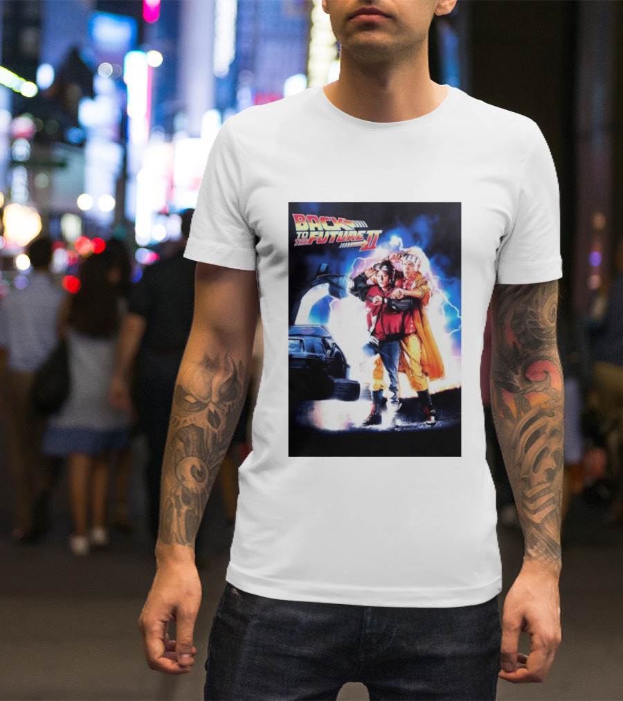 Back To The Future Part II Marty McFly Doc Brown Characters T-Shirt