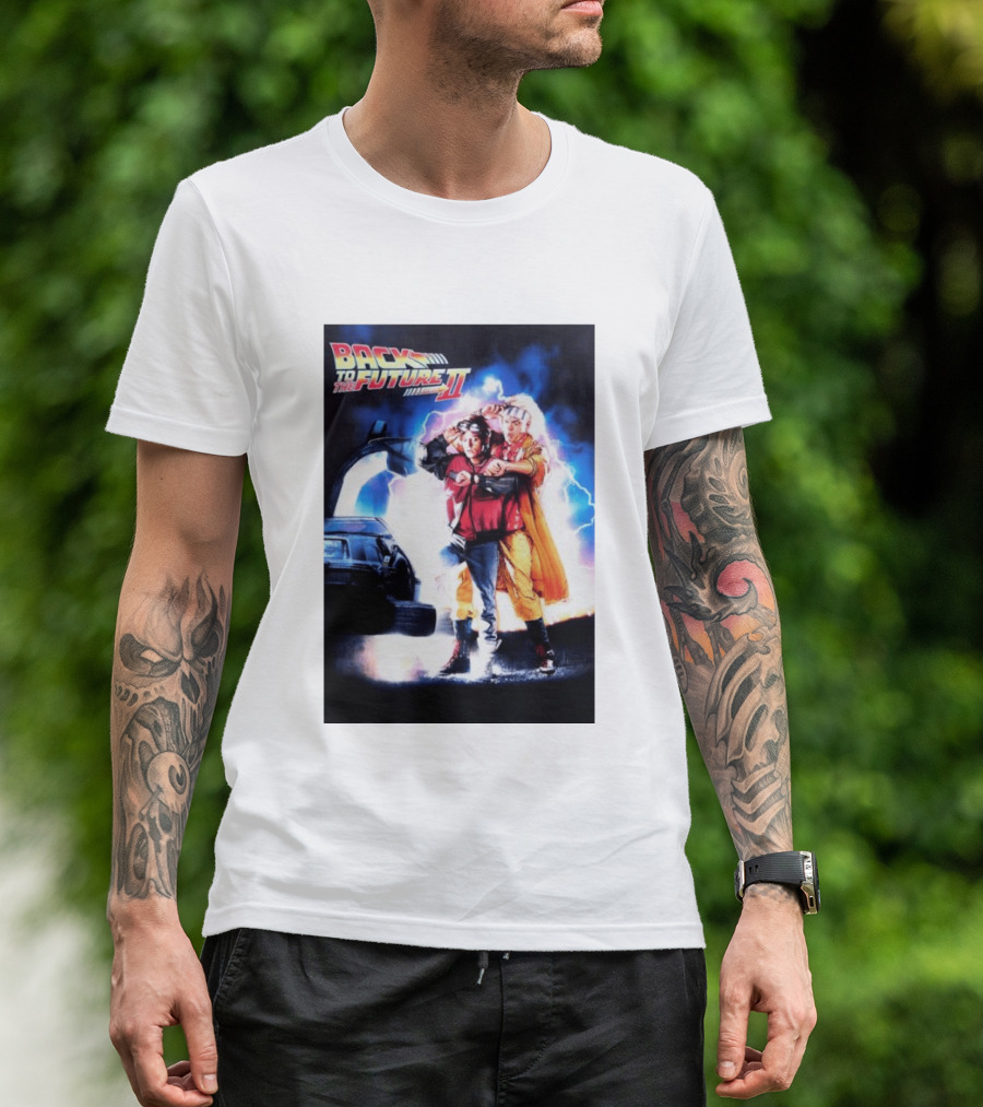 Back To The Future Part II Marty McFly Doc Brown Characters T-Shirt