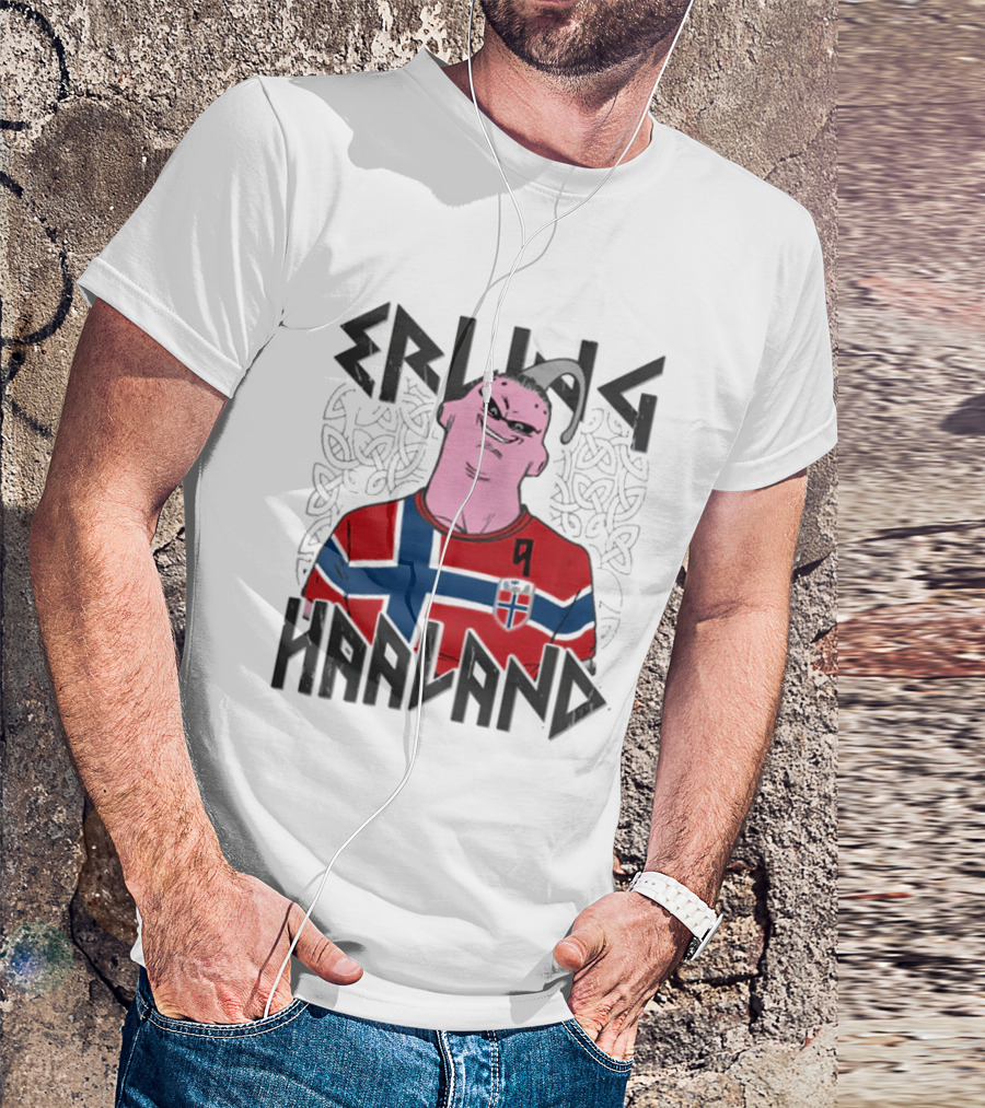 Erling Haaland Buu Norway Football Fusion T-Shirt
