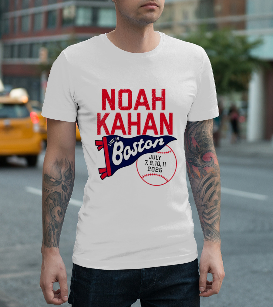 Noah Kahan Boston Concert July 7 8 10 11 2026 T-Shirt
