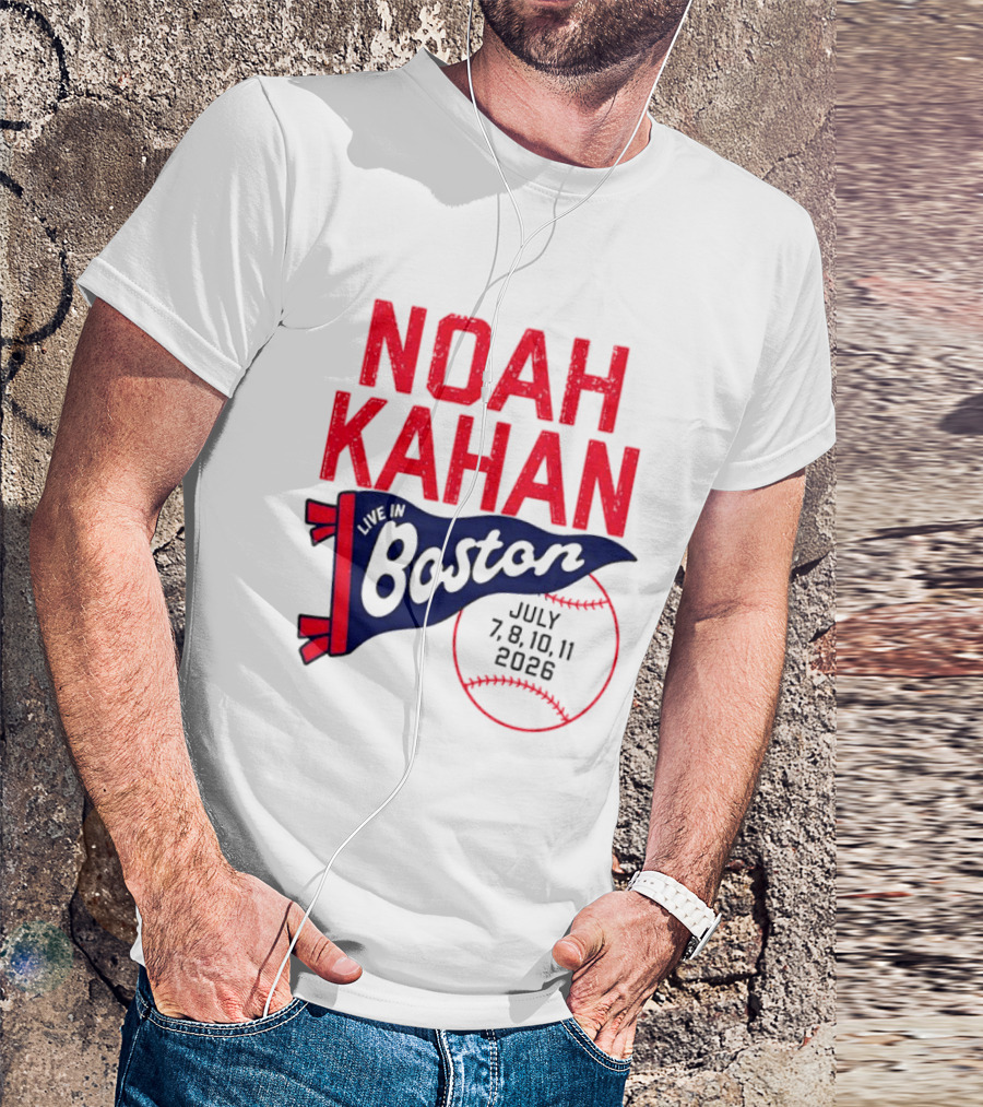 Noah Kahan Boston Concert July 7 8 10 11 2026 T-Shirt