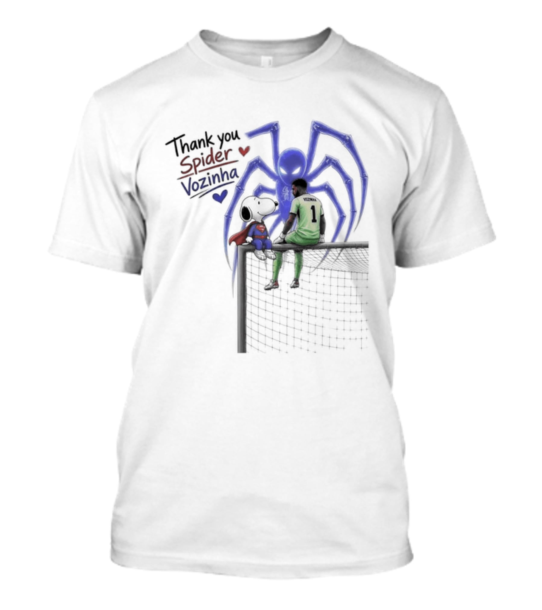 Thank You Spider Vozinha Snoopy Superman Cape Verde National Team T-Shirt