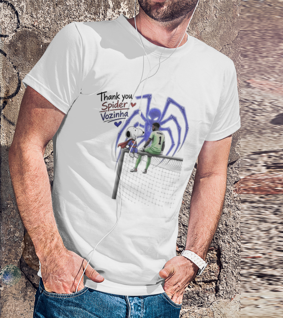 Thank You Spider Vozinha Snoopy Superman Cape Verde National Team T-Shirt