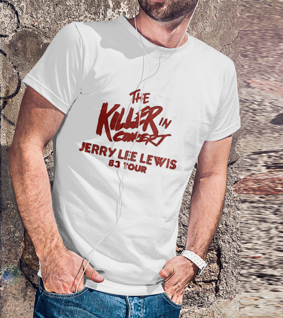 Jerry Lee Lewis The Killer In Concert 83 Tour T-Shirt