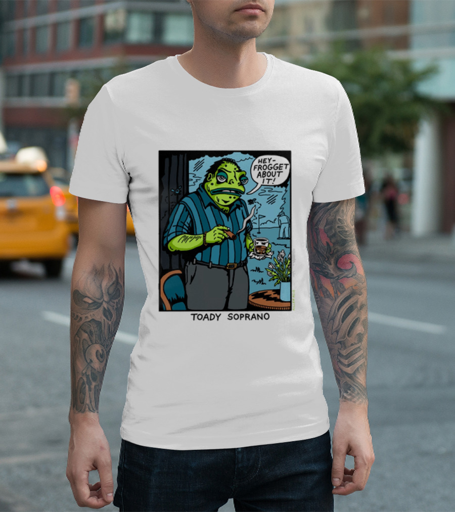 Toady Soprano Hey Frogget About It Killer Acid T-Shirt