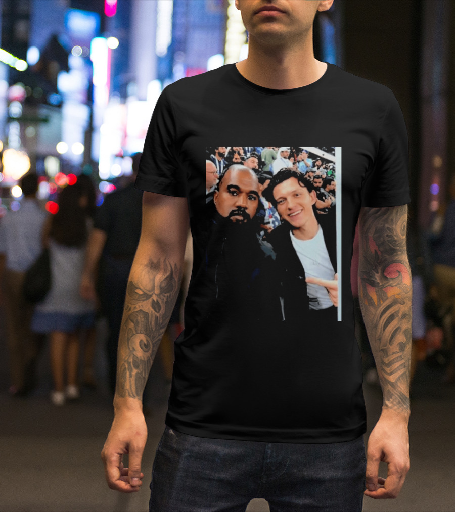 Kanye West And Tom Holland Iconic Celebrity Selfie At Event T-Shirt