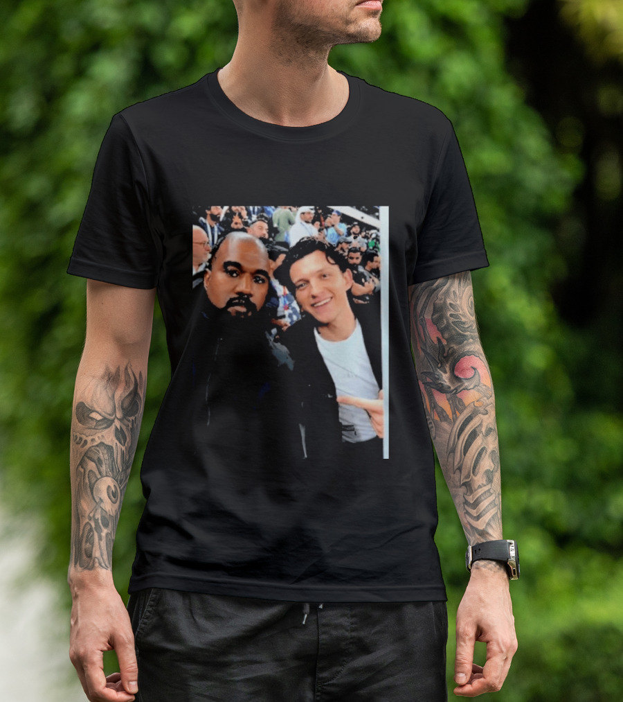 Kanye West And Tom Holland Iconic Celebrity Selfie At Event T-Shirt