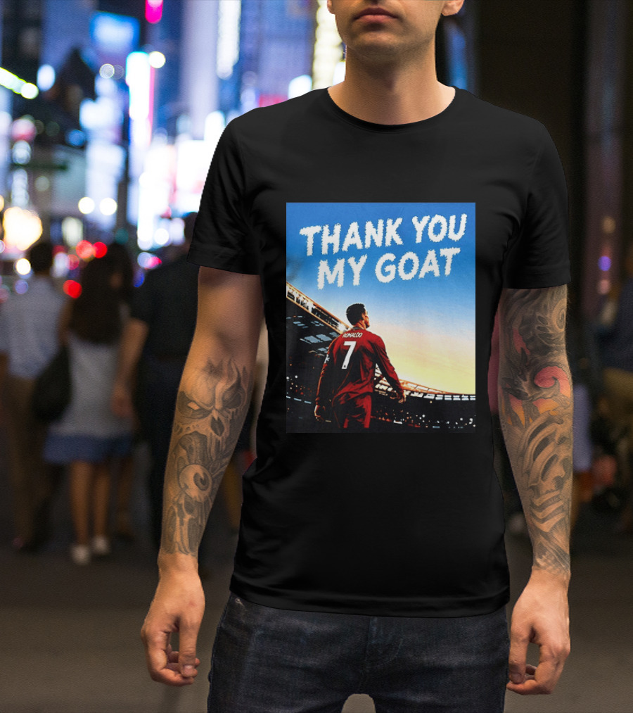 Thank You My Goat Cristiano Ronaldo 7 Portugal National Team T-Shirt