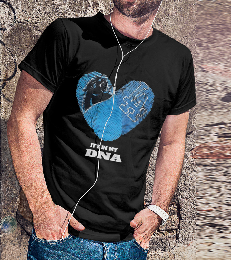 Los Angeles Dodgers Carolina Panthers It's In My DNA T-Shirt