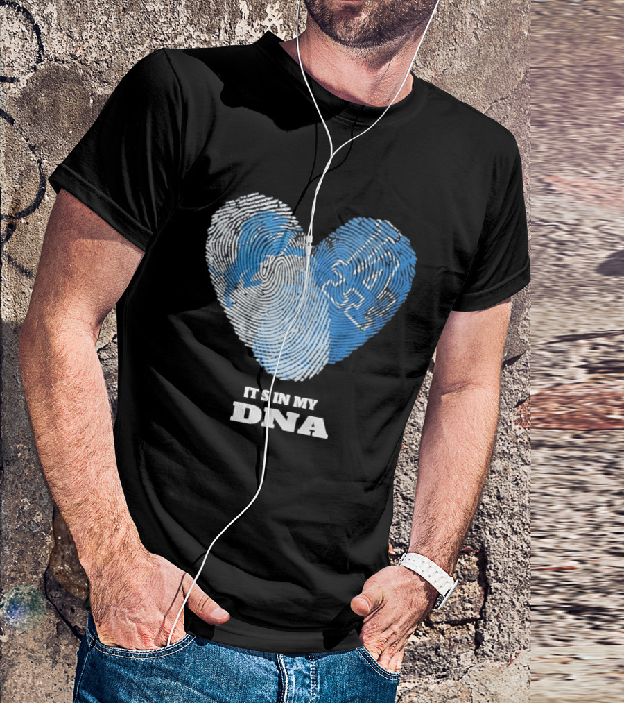 Heart Fingerprint It's In My DNA Kentucky Wildcats Fan Pride T-Shirt