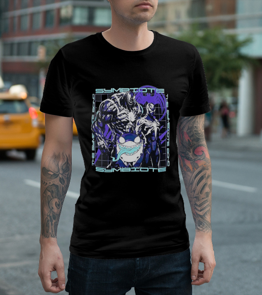 Symbiote Bond Venom Spider Man Villain Heroes Streetwear T-Shirt