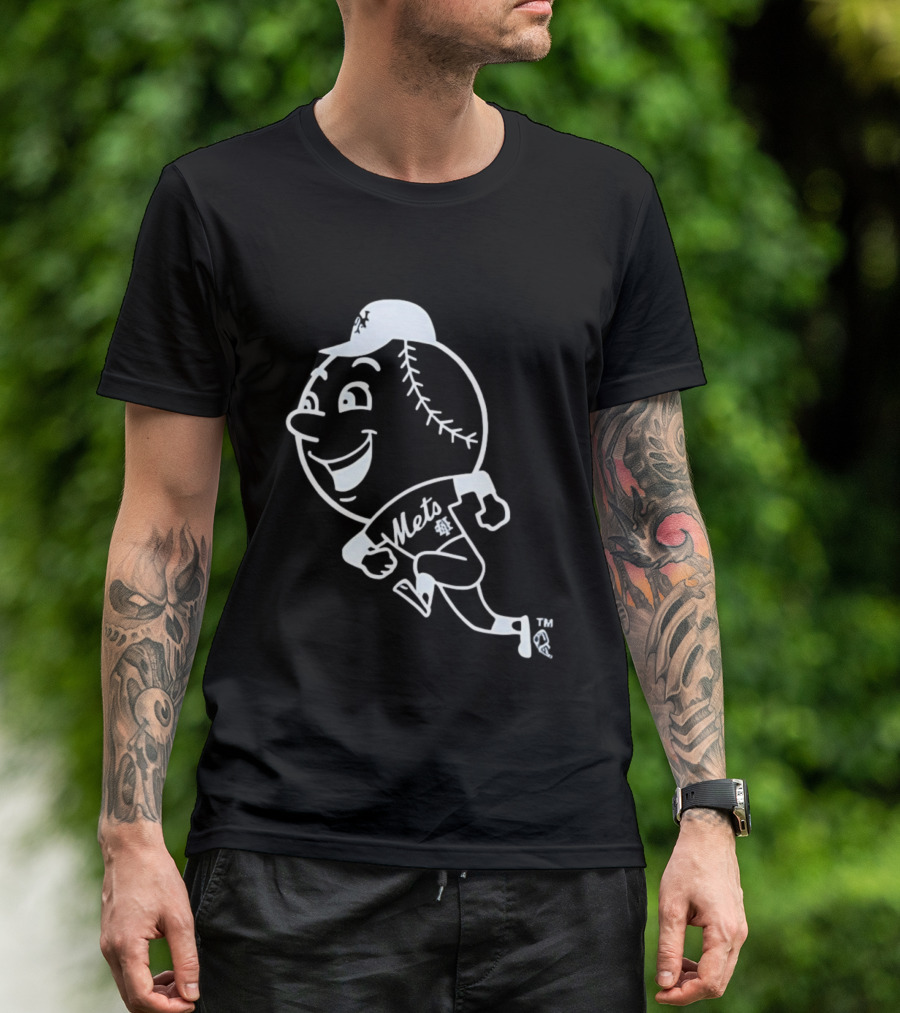 Mets Mr. Met Running Baseball T-Shirt