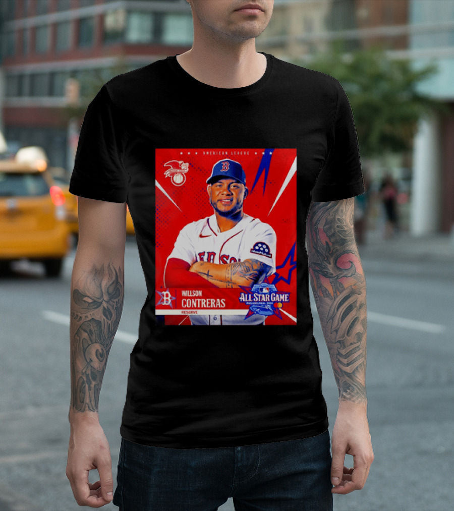 Boston Red Sox Willson Contreras 2026 All Star Game Reserve American League T-Shirt