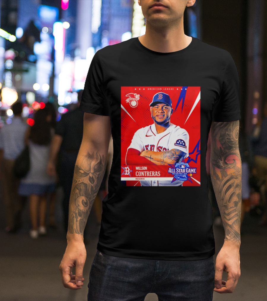 Boston Red Sox Willson Contreras 2026 All Star Game Reserve American League T-Shirt