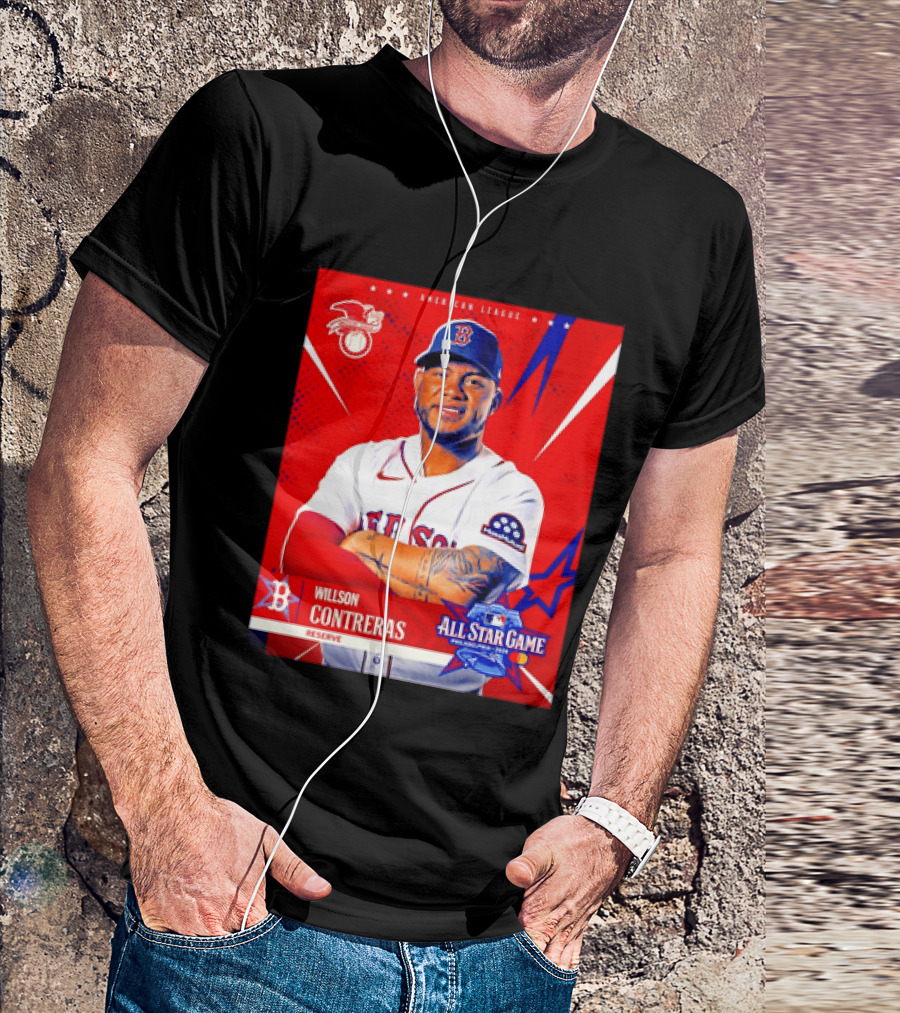 Boston Red Sox Willson Contreras 2026 All Star Game Reserve American League T-Shirt