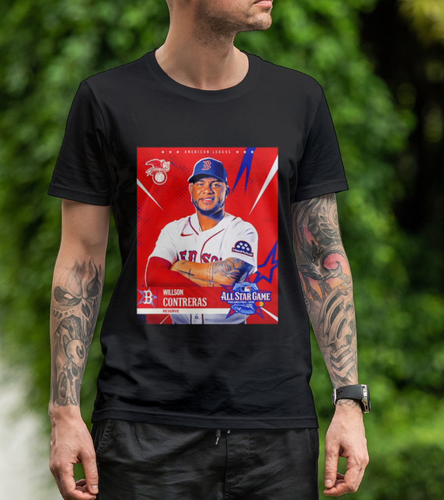 Boston Red Sox Willson Contreras 2026 All Star Game Reserve American League T-Shirt