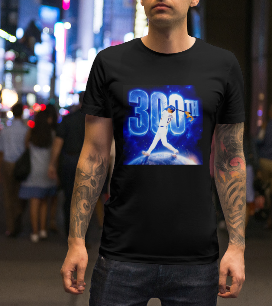 Shohei Ohtani 300th Home Run 17 Power Swing Los Angeles Dodgers T-Shirt
