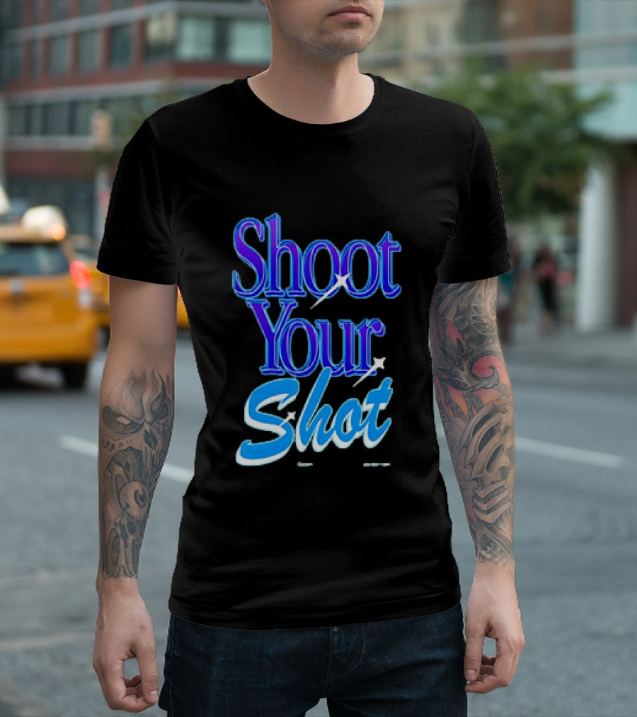 Shoot Your Shot Motivational Phrase T-Shirt