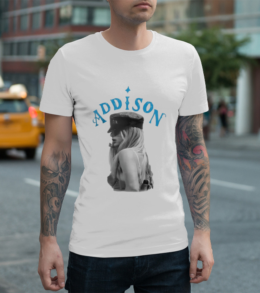 Addison Rae I Got It Bad Black Hat Blue T-Shirt