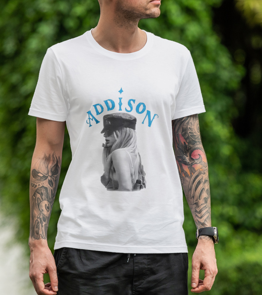 Addison Rae I Got It Bad Black Hat Blue T-Shirt