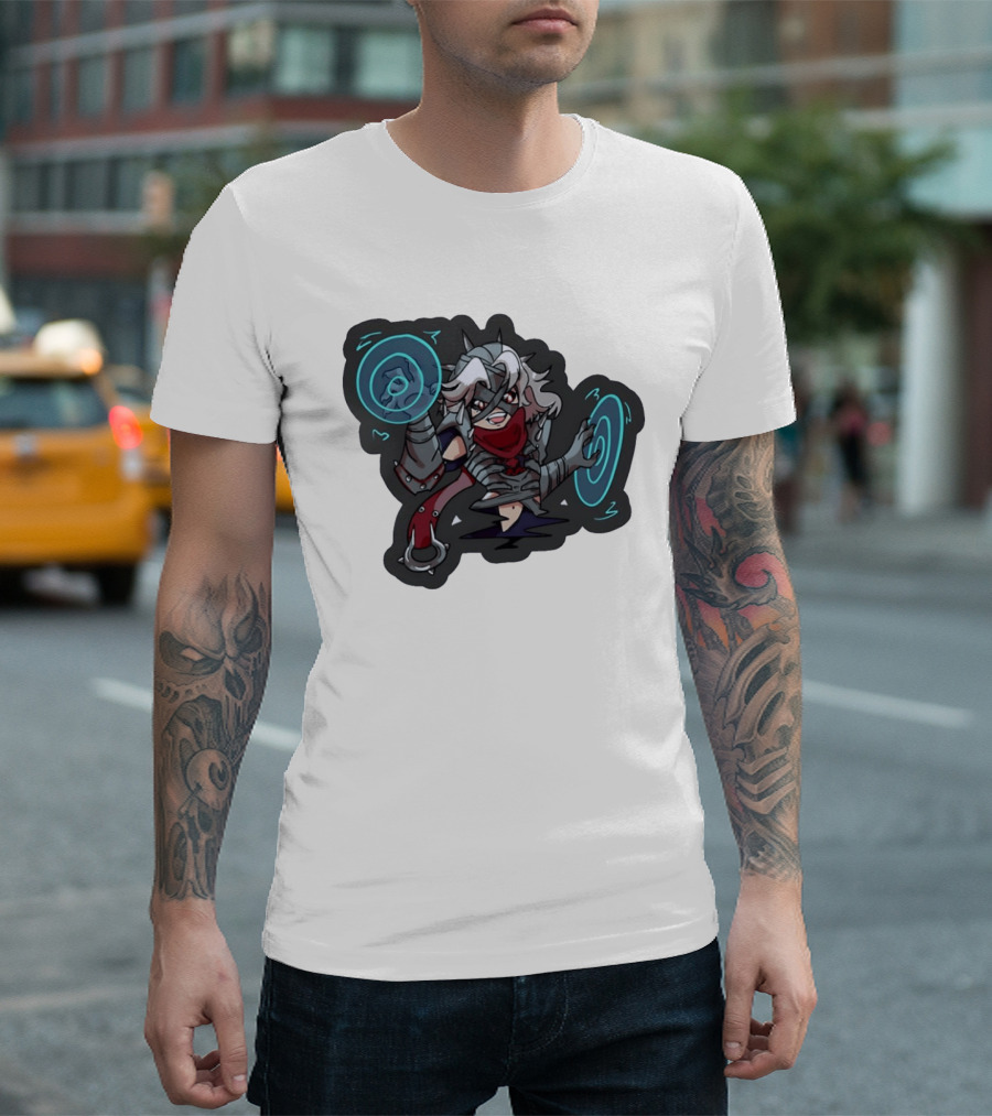 Chibi Warrior Anime Magic Casting Enchanted Spells Gaming Adventure T-Shirt
